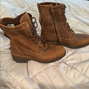 Timberland Rust Full Grain Leather Boots